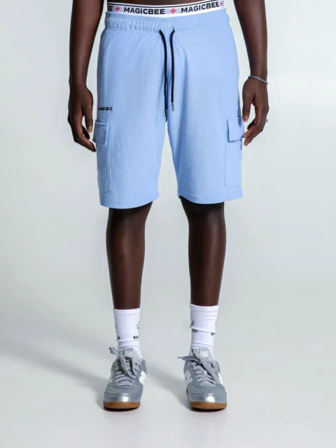 MagicBee Waffle Cargo Shorts - Lilac
