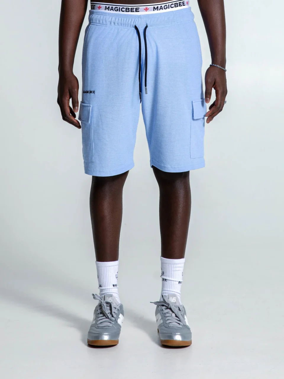 MagicBee Waffle Cargo Shorts - Lilac
