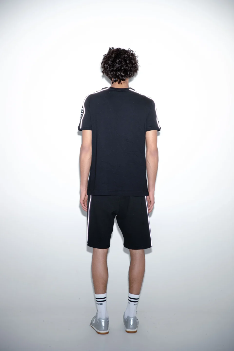 MagicBee Reflected Logo Tape Tee - Black (Special Edition) - Image 2